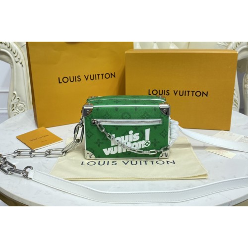 Louis Vuitton M80816 Mini Soft Trunk bag in Green vintage Monogram canvas