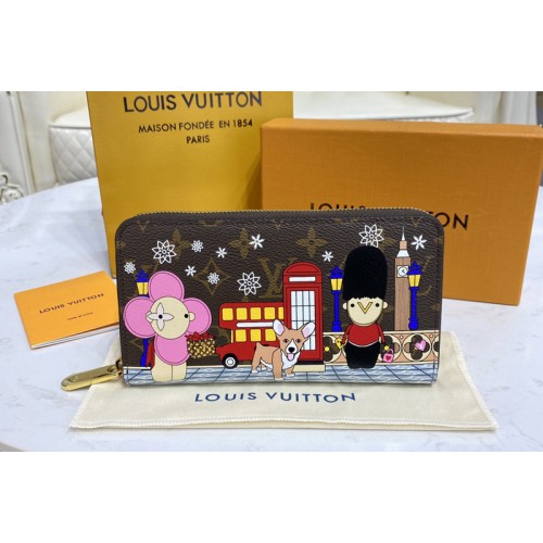 Louis Vuitton M80861 Zippy Wallet in Monogram canvas With Red Louis Vuitton M80861 Zippy Wallet in Monogram canvas With Red