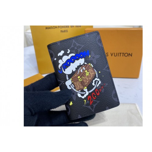 Louis Vuitton M80932 Pocket Organizer in Monogram Eclipse Canvas