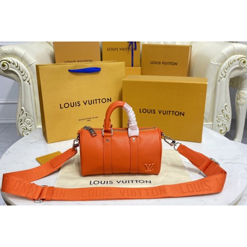 Louis Vuitton M81004 Keepall XS travel bag in Orange Aerogram leather Louis Vuitton M81004 Keepall XS travel bag in Orange Aerogram leather