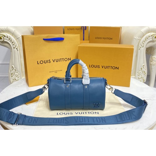 Louis Vuitton M81003 Keepall XS travel bag in Blue Aerogram leather Louis Vuitton M81003 Keepall XS travel bag in Blue Aerogram leather