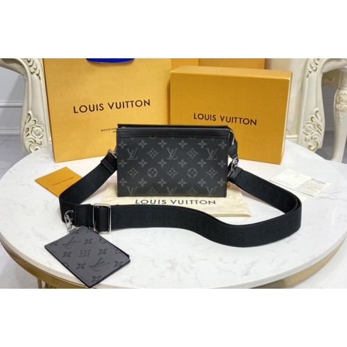 Louis Vuitton M81124 Gaston Wearable Wallet in Monogram Eclipse Reverse coated canvas