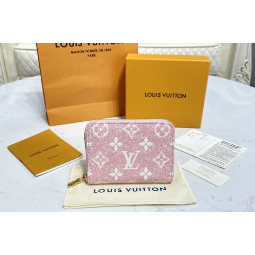 Louis Vuitton M81185 Zippy coin purse in Pink Monogram jacquard denim Louis Vuitton M81185 Zippy coin purse in Pink Monogram jacquard denim
