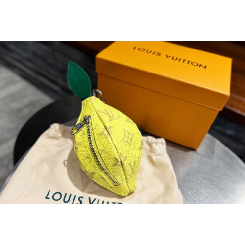 Louis Vuitton M81197 Lemon Pouch in Yellow Monogram coated canvas Louis Vuitton M81197 Lemon Pouch in Yellow Monogram coated canvas