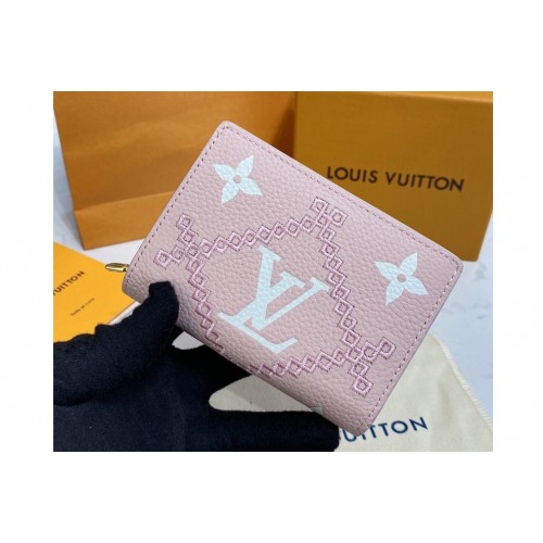 Louis Vuitton M81212 Clea wallet in Pink Monogram Empreinte embroidered Louis Vuitton M81212 Clea wallet in Pink Monogram Empreinte embroidered