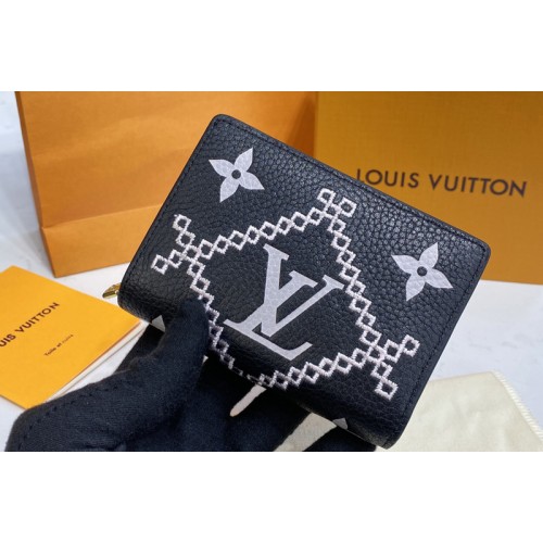 Louis Vuitton M81139 Clea wallet in Black Monogram Empreinte embroidered Louis Vuitton M81139 Clea wallet in Black Monogram Empreinte embroidered