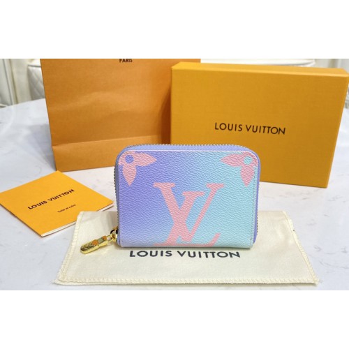 Louis Vuitton M81388 Zippy coin purse on Sunrise Pastel Monogram canvas
