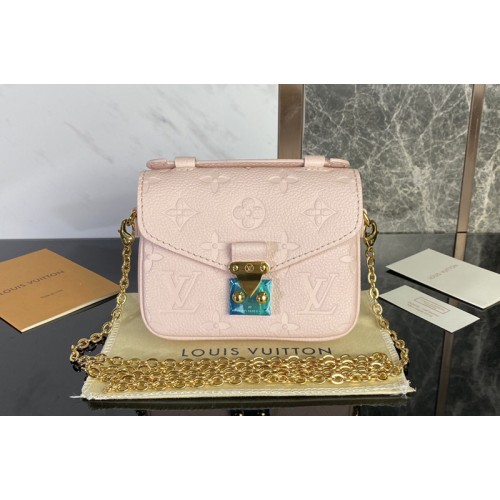 Louis Vuitton M81389 Micro Metis Bag on Pink Monogram Empreinte leather Louis Vuitton M81389 Micro Metis Bag on Pink Monogram Empreinte leather