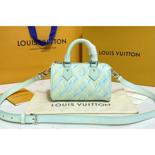 Louis Vuitton M81508 Nano Speedy Bag in Green Monogram Empreinte leather Louis Vuitton M81508 Nano Speedy Bag in Green Monogram Empreinte leather