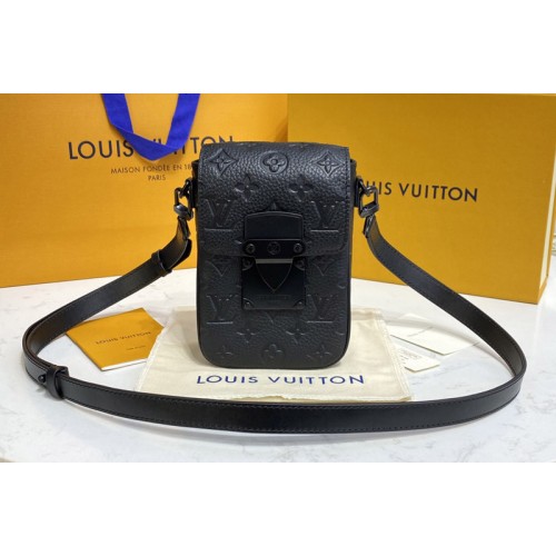 Louis Vuitton M81524 S-Lock Vertical wearable wallet in Black Taurillon Monogram leather