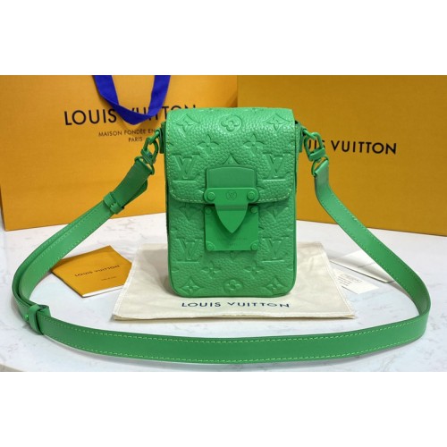 Louis Vuitton M81525 S-Lock Vertical wearable wallet in Green Taurillon Monogram leather Louis Vuitton M81525 S-Lock Vertical wearable wallet in Green Taurillon Monogram leather