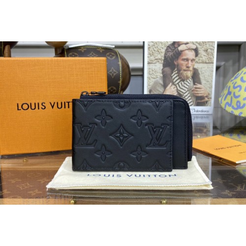 Louis Vuitton M81526 Hybrid wallet in Monogram Shadow leather Louis Vuitton M81526 Hybrid wallet in Monogram Shadow leather