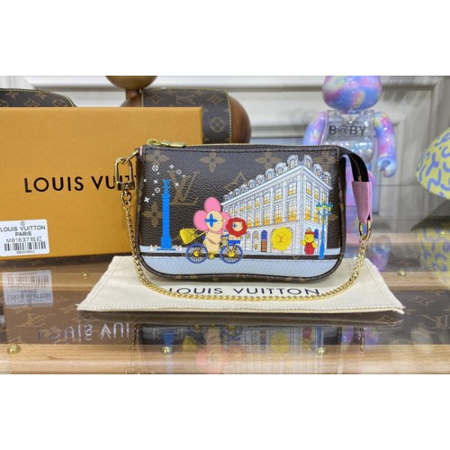 Louis Vuitton M81760 Mini Pochette Accessoires wallet in Monogram coated canvas With Pink