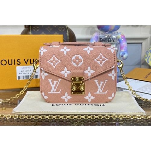 Louis Vuitton M81389 Micro Metis bag in Pink Cream Monogram Empreinte leather Louis Vuitton M81389 Micro Metis bag in Pink Cream Monogram Empreinte leather