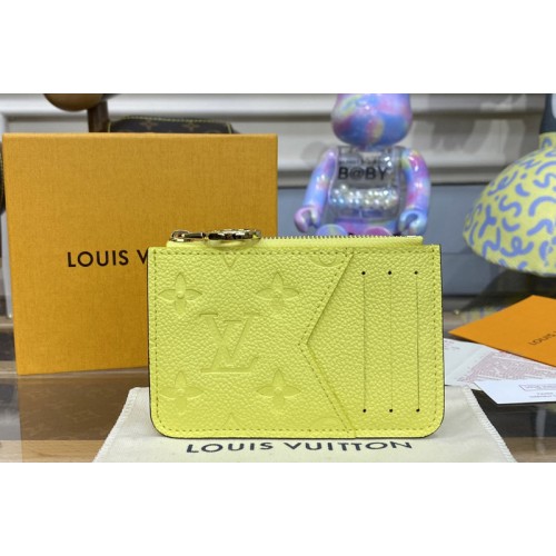 Louis Vuitton M82044 Romy card holder in Yellow Monogram Empreinte embossed leather Louis Vuitton M82044 Romy card holder in Yellow Monogram Empreinte embossed leather