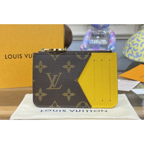 Louis Vuitton M81882 Romy card holder in Monogram coated canvas With Yellow Louis Vuitton M81882 Romy card holder in Monogram coated canvas With Yellow