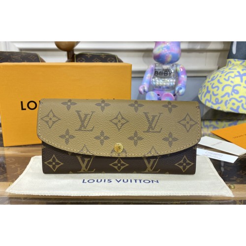 Louis Vuitton M82157 Emilie Wallet in Monogram and Monogram Reverse coated canvas Louis Vuitton M82157 Emilie Wallet in Monogram and Monogram Reverse coated canvas