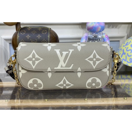 Louis Vuitton M82154 Wallet on Chain Ivy Bag in Beige Monogram Empreinte leather Louis Vuitton M82154 Wallet on Chain Ivy Bag in Beige Monogram Empreinte leather