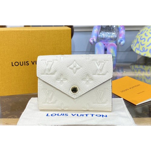 Louis Vuitton M82344 Victorine Wallet in Cream Monogram Empreinte leather Louis Vuitton M82344 Victorine Wallet in Cream Monogram Empreinte leather