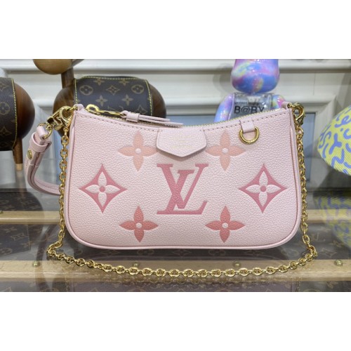 Louis Vuitton M82346 Easy Pouch bag in Pink Monogram Empreinte leather