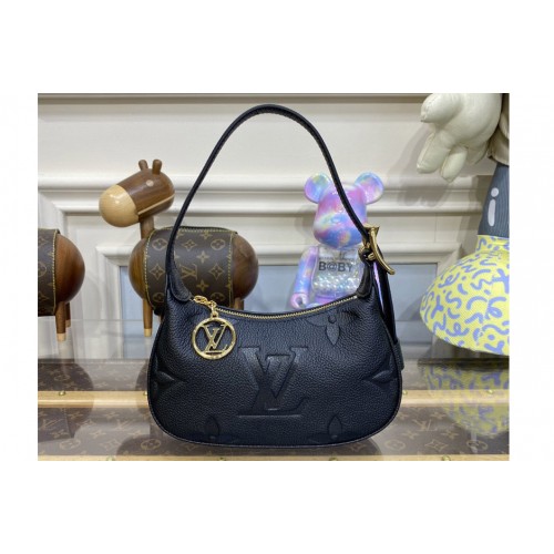 Louis Vuitton M82391 Mini Moon Bag in Black Monogram Empreinte leather Louis Vuitton M82391 Mini Moon Bag in Black Monogram Empreinte leather