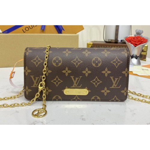 Louis Vuitton M82509 Lily wallet on chain in Monogram coated canvas Louis Vuitton M82509 Lily wallet on chain in Monogram coated canvas
