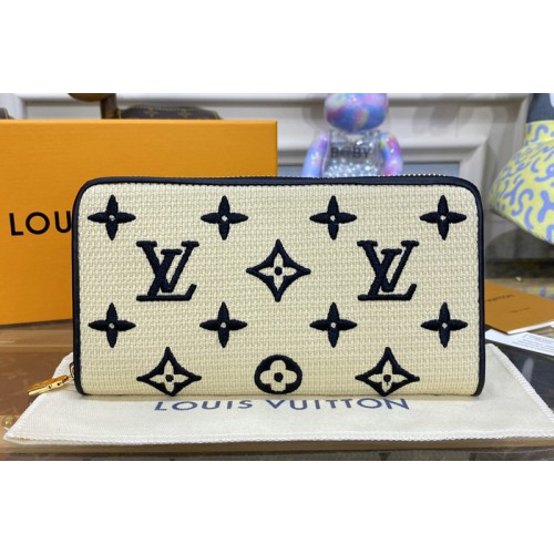 Louis Vuitton M82529 Zippy wallet in Black Lotus cotton