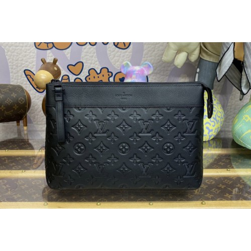 Louis Vuitton M82545 Pochette Voyage Souple Wallet in Monogram Shadow cowhide leather