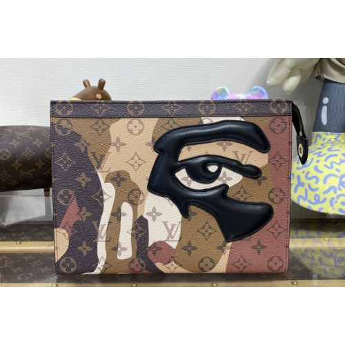 Louis Vuitton M82589 Pochette Voyage in Brown Monogram coated canvas and cowhide leather