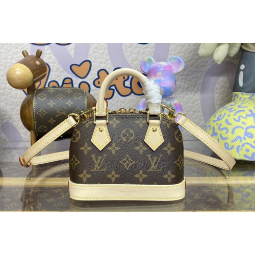 Louis Vuitton M82717 Nano Alma Bag in Monogram coated canvas