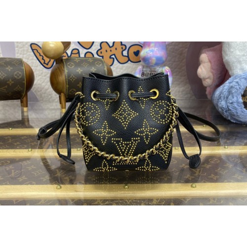 Louis Vuitton M82744 Pico Bella bucket bag in Black Mahina calf leather Louis Vuitton M82744 Pico Bella bucket bag in Black Mahina calf leather