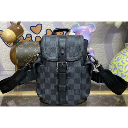 Louis Vuitton M82769 Nano Christopher in Damier Graphite Canvas