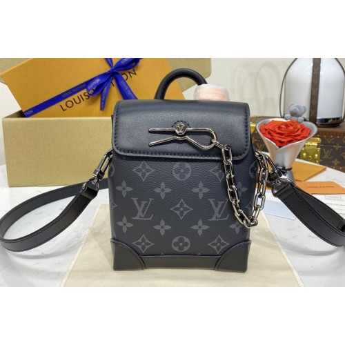 Louis Vuitton M82774 Nano Steamer Bag in Monogram Eclipse canvas