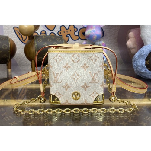 Louis Vuitton M83227 Noe Purse Charms Bag in Monogram Dune coated canvas