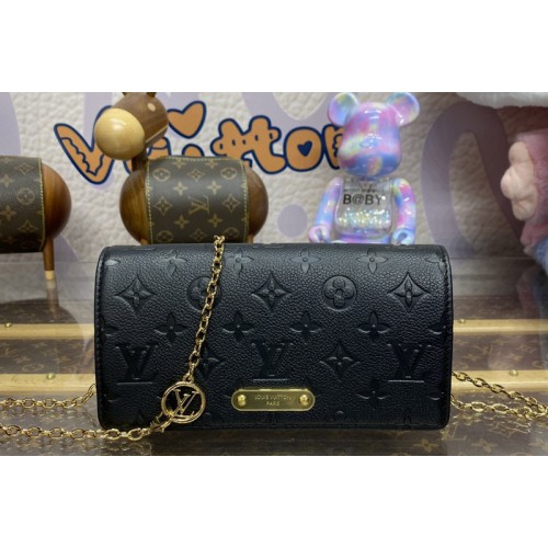 Louis Vuitton M46919 Lily wallet on chain Bag in Black Monogram Empreinte leather Louis Vuitton M46919 Lily wallet on chain Bag in Black Monogram Empreinte leather