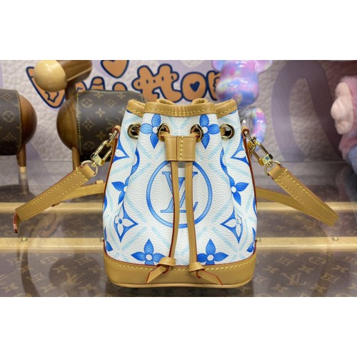 Louis Vuitton M83620 Nano Noe bag in Blue Monogram coated canvas Louis Vuitton M83620 Nano Noe bag in Blue Monogram coated canvas