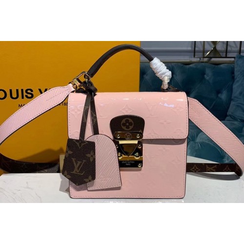 Louis Vuitton M90468 Spring Street Bags in Pink Monogram Vernis patent leather
