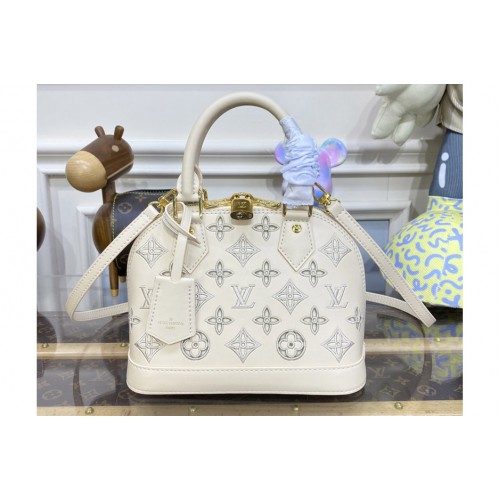 Louis Vuitton M22878 Alma BB handbag in Beige Calfskin