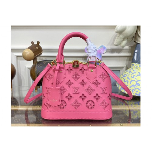 Louis Vuitton M22878 Alma BB handbag in Pink Calfskin