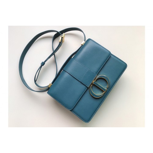 Christian Dior M9203 Dior 30 Montaigne bag in Blue Box Calfskin Leather Christian Dior M9203 Dior 30 Montaigne bag in Blue Box Calfskin Leather