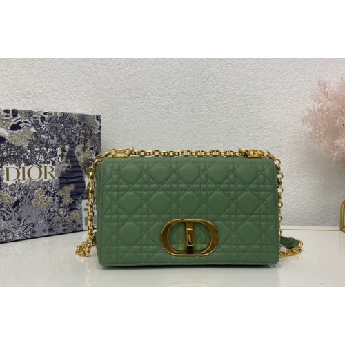 Christian Dior M9242 Medium Dior Caro bag in Green Supple Cannage Calfskin