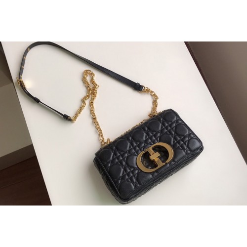 Christian Dior M9241 Small Dior Caro bag in Black Soft Cannage Calfskin