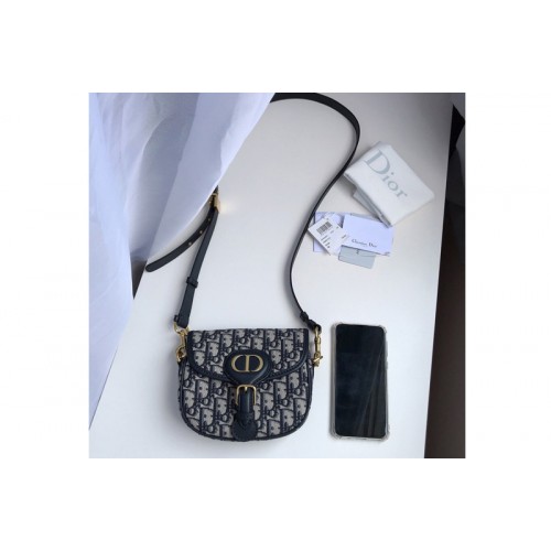 Christian Dior M9317 Small Dior Bobby Bag in Blue Dior Oblique Christian Dior M9317 Small Dior Bobby Bag in Blue Dior Oblique