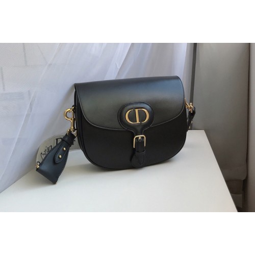 Christian Dior M9319 Medium Dior Bobby Bag in Black Box Calfskin Christian Dior M9319 Medium Dior Bobby Bag in Black Box Calfskin
