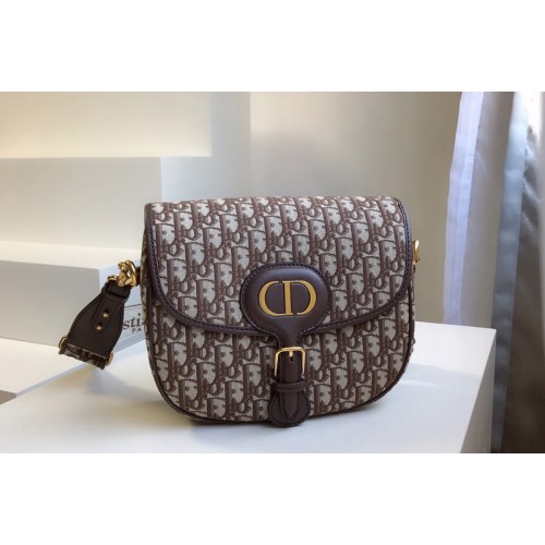 Christian Dior M9319 Medium Dior Bobby Bag in Brown Dior Oblique Jacquard