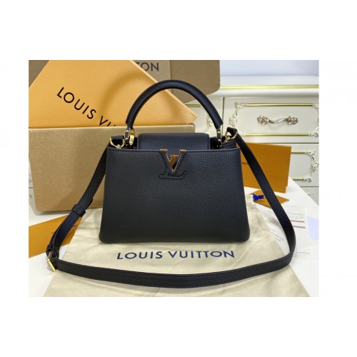 Louis Vuitton M94755 Capucines BB handbag in Black Taurillon leather