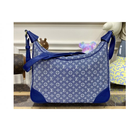 Louis Vuitton M95225 Boulogne handbag in Blue Monogram Denim Louis Vuitton M95225 Boulogne handbag in Blue Monogram Denim