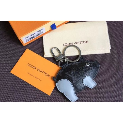 Louis Vuitton MP1994 Pig Bag Charm and Key Holder in Monogram Eclipse canvas Louis Vuitton MP1994 Pig Bag Charm and Key Holder in Monogram Eclipse canvas