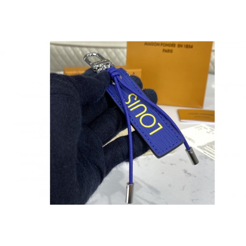 Louis Vuitton MP2553 Epi Color Block Dual key holder and bag charm in Blue and Yellow Epi