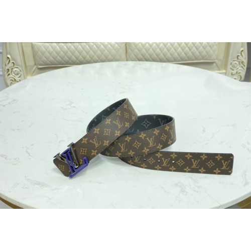 Louis Vuitton MP295V Line 40mm reversible belt in Monogram Canvas Monogram Eclipse Canvas Louis Vuitton MP295V Line 40mm reversible belt in Monogram Canvas Monogram Eclipse Canvas